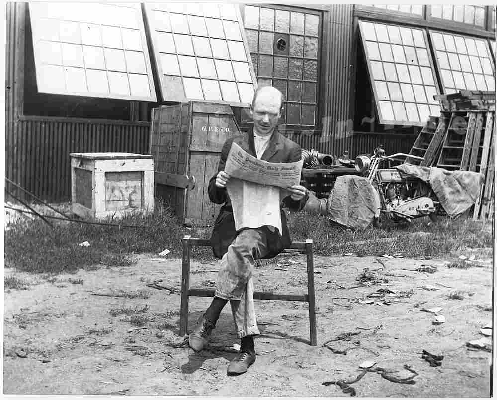 Old Harley Under Wraps - lg