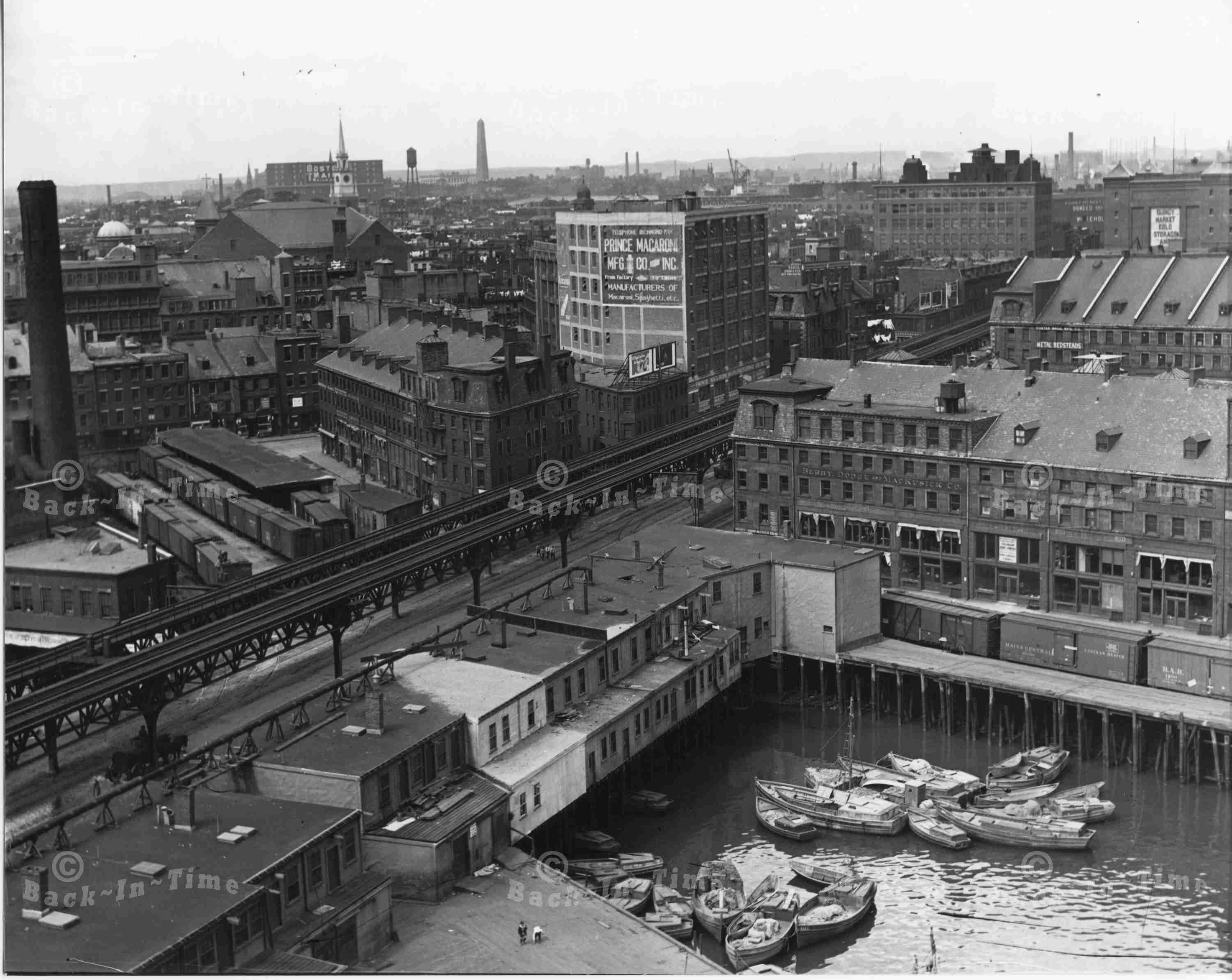 Boston, Mass. Commercial Wharf - 1930 - large