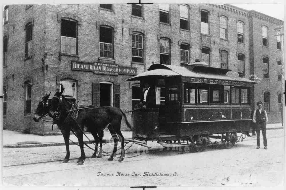 Cincinnati, Hamilton & Dayton Ohio Famous Horse Car large
