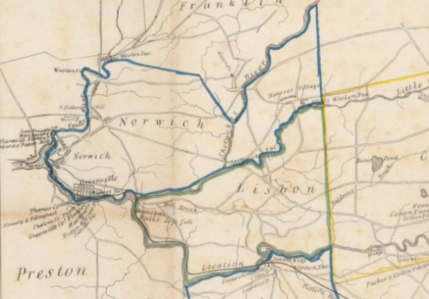 Norwich & Worcester Railroad Map