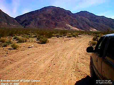 Goler Wash in the distance. Photo by David A. Wright - 03/17/2001